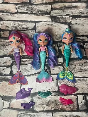 Buy Shimmer And Shine - Nila Magic Mermaid Dolls Bundle X 3 • 15£