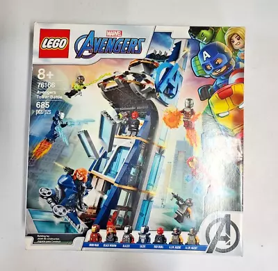 Buy LEGO  Marvel  AVENGERS TOWER BATTLE - 76166 -  Damaged Box - Factory Sealed • 20.52£