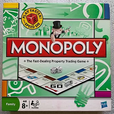 Buy Hasbro Classic Monopoly Board Game Complete With Play Faster Speed Die • 12.99£
