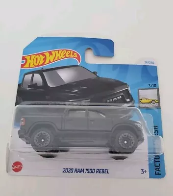 Buy Hot Wheels 2020 Ram 1500 Rebel Pickup Truck 1:64 Diecast Toy Model Car Unopened • 9.99£