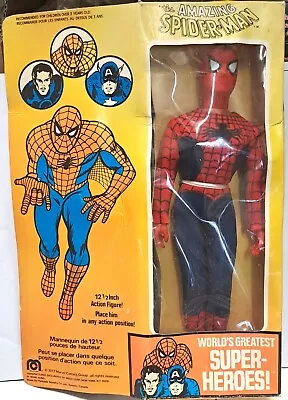 Buy Spider-man - Mego World's Greatest Superheroes - 12   Spider-man (mint In Box) • 1,370.82£