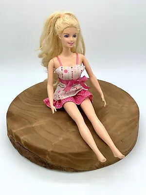 Buy Vintage 1966 Blonde Barbie Doll Mattel Body + 1998 Head Pink Skirt And Ribbon • 25.50£
