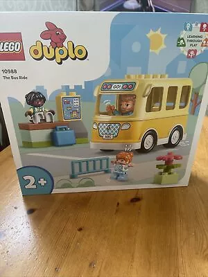 Buy LEGO DUPLO The Bus Ride Toy For Toddlers Age 2+ 10988 Educational Toy School Bus • 10£