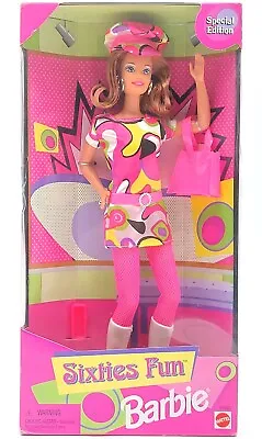 Buy 1997 Sixties Fun Barbie 60s Doll Fashion / Red Hair, Mattel 17693, NrfB • 76.95£