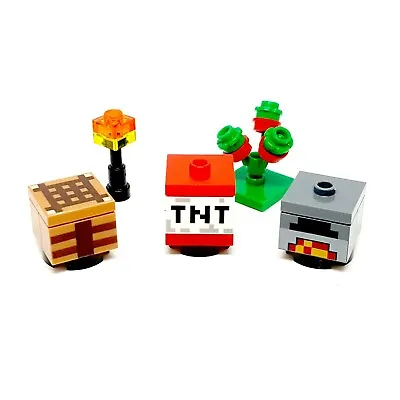 Buy LEGO® Minecraft Accessories TNT Bomb Furnace Torch Crafting Table Flowers Gift • 3.99£