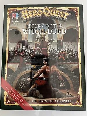 Buy Vintage 1989 - Mb Games Heroquest Return Of The Witch Lord - New And Sealed • 100£