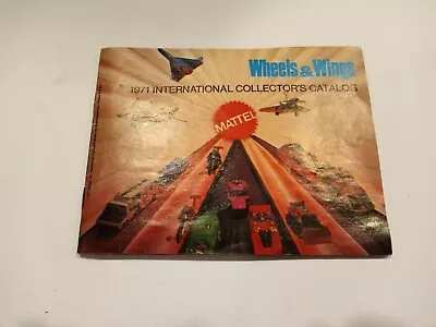 Buy Mattel Hot Wheels & Wings 1971 Int'l Collector's Catalog Sizzlers; Rumblers • 33.07£