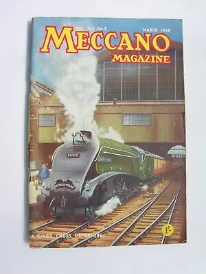 Buy MECCANO MAGAZINE March 1956 Stirling Moss Cooper Wembley Floodlight Neath Bypass • 7.50£