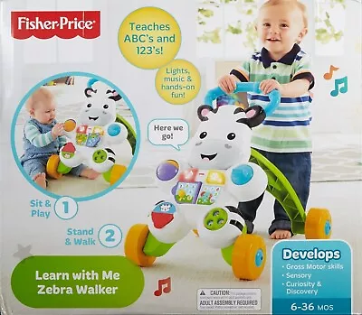 Buy Fisher-Price Learn With Me Zebra Walker  • 16.99£