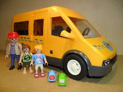 Buy PLAYMOBIL SCHOOL MINI BUS 6866 COMPLETE (Van,Lorry,Figures,kids) • 9.99£