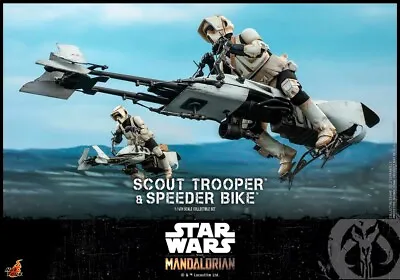 Buy Star Wars Hot Toys 906340 Scout Trooper & Speeder Bike TMS017 New Sealed • 399.99£