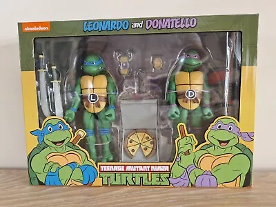 Buy Neca Leonardo & Donatello Teenage Mutant Ninja Turtles Action Figure 2 Pack Set • 150£