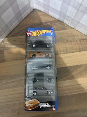 Buy HOTWHEELS Fast And Furious 5 Pack New 2023 With Toyota Supra HYL 70 BNIP • 15.99£