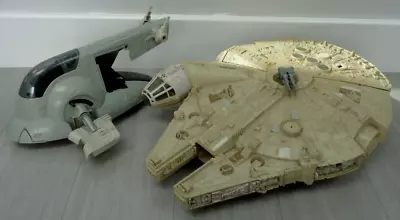 Buy Vintage Star Wars Millennium Falcon And Slave 1 Kenner 1979 Incomplete Spares • 74.99£