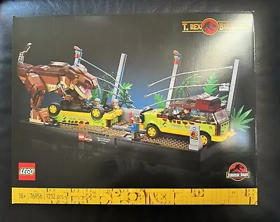 Buy LEGO 76956 Jurassic World T Rex Breakout *BRAND NEW & SEALED**Retired* • 70£