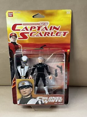 Buy New Captain Scarlet Colonel White Figure Bandai. New 2004. Gerry Anderson • 16.99£