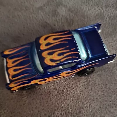 Buy Hot Wheels '57 Chevy HW Flames Dark Blue 2019 1:64 Diecast Car • 3.50£