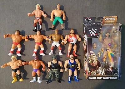 Buy Vintage Hasbro WWF Wrestling Figures Bundle & Mattel Macho Man Figure. • 5.50£