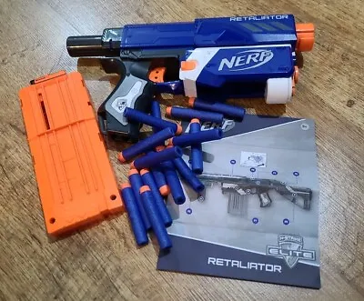 Buy Nerf N-Strike Elite Retaliator Main Blaster Unit, Clip, Darts + Instructions • 14.99£