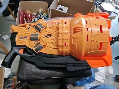 Buy Nerf The Judge Doomlands  Big ORANGE Blaster Gun - TESTED *3 Ammo* • 24.99£