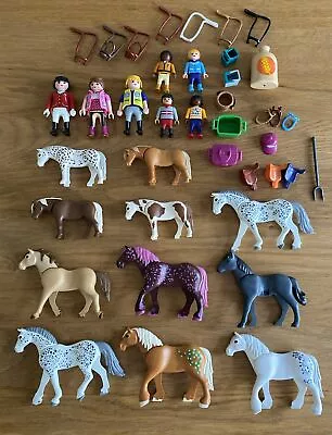Buy Playmobil Horses Riding Bundle Figures Lots Accessories • 12£