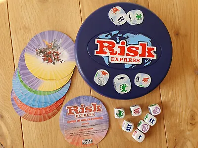 Buy RARE RISK EXPRESS  DICE TRAVEL GAME  By Hasbro 2006 - COMPLETE UK EDITION! • 25£