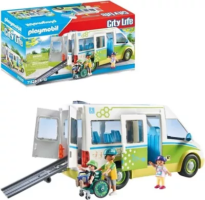 Buy Playmobil 71329 City Life School Bus, Large School Bus With Sliding Door And Fol • 49.99£