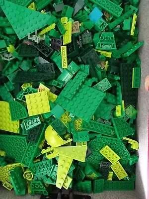 Buy Genuine Lego 500g Bundle Green Bricks Plates & Pieces Joblot Excellent Condition • 8.95£