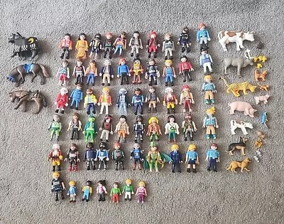 Buy 50 Plus Playmobil Figures Pirates, Children, Ladies, Men, Farm Animals & Horses • 5.50£