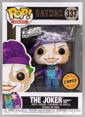 Buy Funko POP #337 The Joker (w/ Beret) Metallic Chase DC - Damaged Box + Protector • 19.59£