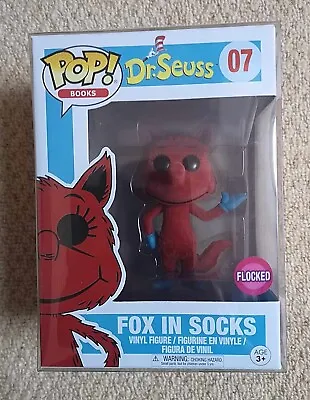 Buy NEW Funko Pop Dr. Seuss Fox In Socks  Flocked #07 With Pop Protector • 16£