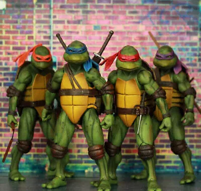 Buy Ninja Turtles 1990 Movie 7  NECA TMNT Teenage Movable Toys Mutant Action Figure • 55.18£
