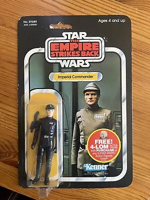 Buy Vintage Kenner Star Wars Imperial Commander Figure ESB 1980 MOC 47 Back • 225£