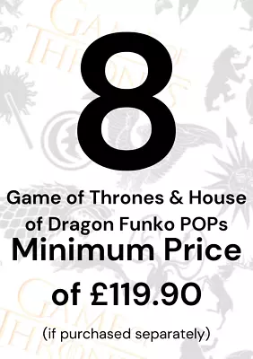 Buy Funko POP Mystery Box Random 8 Genuine Game Of Thrones Funko POP With Protectors • 69.99£