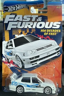 Buy Hotwheels Fast And Furious HW Decades Of Fast Volkswagen Jetta MK3 • 9.99£