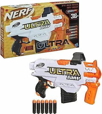 Buy Nerf Ultra Amp Motorized Blaster, 6-Dart Clip, Includes 6 Darts, For Kids Ages 8 • 31.95£