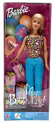 Buy 2001 My Birthday Barbie Doll / K-Mart Special Edition / Mattel 50727, NrfB • 51.36£