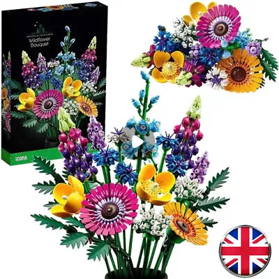 Buy LEGO Wildflower Bouquet Set, Artificial Flowers With Poppies 10313 Icons X • 21.09£