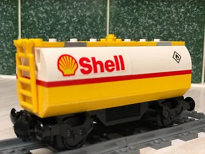 Buy Lego Train Custom Oil Tanker  ( Shell Oil) • 34.99£