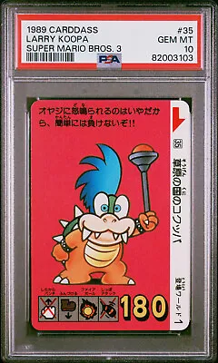 Buy PSA 10 Larry Koopa #35 1989 Super Mario Bros. 3 Carddass Bandai Japanese Card • 6.89£