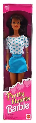 Buy 1995 Pretty Hearts Heart Barbie Doll (Brunette) / Mattel 14475 / NrfB, Original Packaging • 56.44£