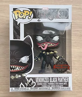 Buy Funko Pop Marvel Venom Venomized Black Panther #370 + Free Protector • 19.99£