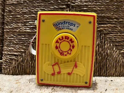 Buy Vintage Fisher Price Childrens Music Box Pocket Radio • 12£