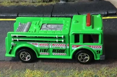 Buy Hot Wheels Fire Engine Race Track Rescue Fire Eater 1976 #9 GREEN TENDER • 4.50£