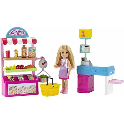 Buy Barbie Chelsea Supermarket You Can Be Anything Playset 15+ Accessories Mattel • 19.99£