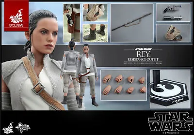 Buy New Hot Toys MMS377 Star Wars The Force Awakens 1/6 Rey Resistance Outfit • 262.99£
