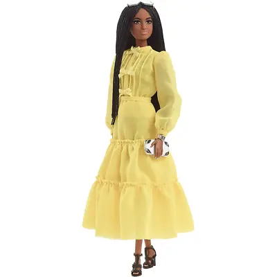 Buy Barbie @Barbiestyle Doll 2 New Boxed Collectable Yellow Dress & Coat Mattel • 89.99£