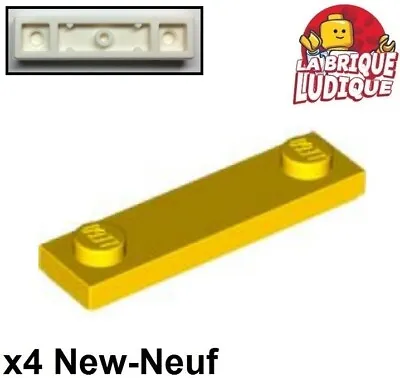 Buy LEGO 4x Flat Modified 1x4 2 Studs 2 Peg Groove Yellow/Yellow 41740 New • 2.98£