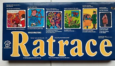 Buy Vintage RATRACE By Waddingtons Games 1973 Edition Spares Movers Cash Cards Board • 2£