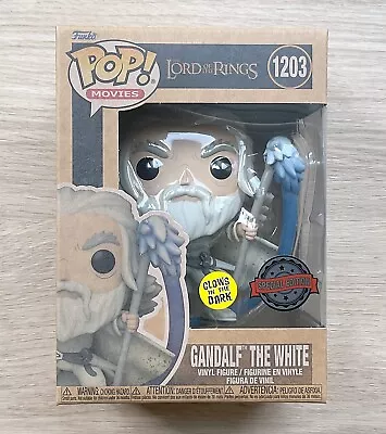 Buy Funko Pop The Lord Of The Rings Gandalf The White GITD #1203 + Free Protector • 34.99£